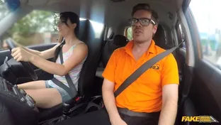 Creampie climax for sexy learner / FakeDrivingSchool